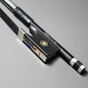 Arco de violín avanzado de fibra de carbono 3/4 Pernambuco Performance pelo negro liso - Imagen 1 de 7