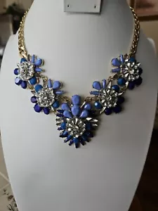 Cara New York costume necklace blue statement - Picture 1 of 6