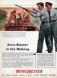 1944 Winchester Shot Gusci & Cartucce Colore Originale Militare Annuncio - Foto 1 di 1