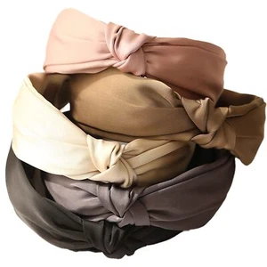 5 Pack Wide Satin Knotted Headband for Women Girls’s Cute Hair Band Hair Styl... - Picture 1 of 6