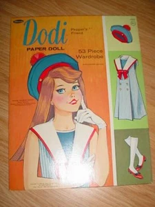 Vtg Toy 1960s-60s-Paper Dolls-Ideal Dodi-Pepper Friend- Doll Cut Outs Book 1966 - Picture 1 of 2