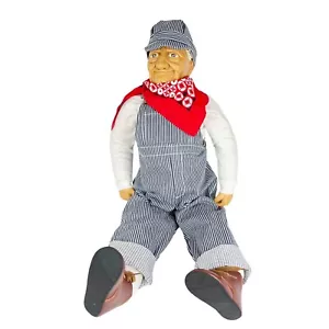 Muñeca de colección Billie Peppers Old Friends 30" Farmer & Railroad Grandpa Man - Imagen 1 de 11