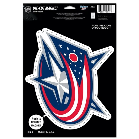 COLUMBUS BLUE JACKETS LOGO DIE CUT MAGNET BRAND NEW WINCRAFT 🏒 Cover
