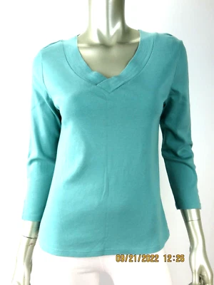 Blusa Top Camisa GEOFFREY BEENE SPORT TALLA S 100 % Algodón Azul Cambridge Tejido Denso Foto 1 de 4