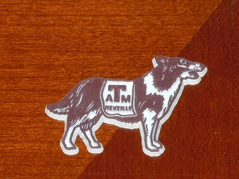 NCAA Vintage TEXAS A&M AGGIES REVEILLE SEC RUBBER FRIDGE MAGNET Standing Board Cover