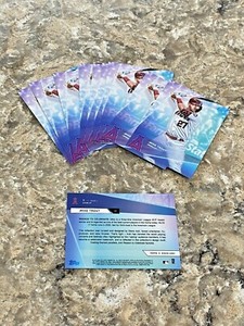 (10) 2020 Topps X Steve Aoki Baseball Wave 1 Mike Trout #1 Los Angeles Angels 