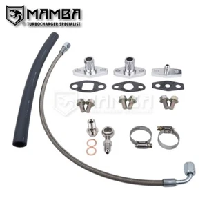 MAMBA TOYOTA 7M-GTE Garrett T3/T4 turbo oil feed & return line kit - Picture 1 of 7