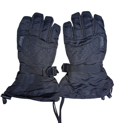 Guantes de esquí de snowboard Dakine negros resistentes al agua aislados GoreTex talla pequeña Foto 1 de 4