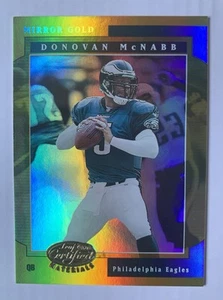 2001 Donruss Leaf Certified Materials Donovan McNabb Mirror Gold #/25 - Picture 1 of 2