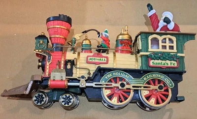 New Bright Holiday Express Locomotive Animated Engine 380 Series Train Santas Fe - Image 1 of 4
