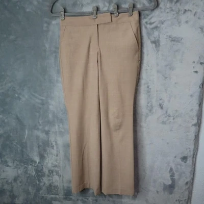 Pantalones de vestir Talbots para mujer 2P beige mezcla de lana Heritage pierna recta Foto 1 de 4