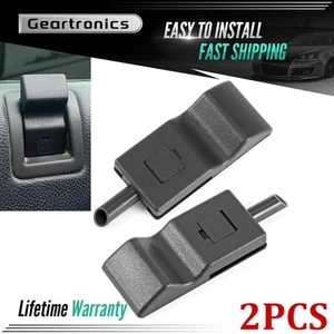 2PCS For Chevy/GMC Silverado/Sierra 07-13 Door Lock Knobs Front/Rear Ebony Black - Picture 1 of 10
