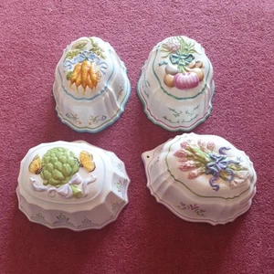 4 x Vintage Porzellan Franklin Mint 1986 Le Cordon Bleu Gelee/Terrine Formen. - Bild 1 von 5