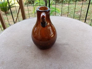 Kleiner mundgeblasener Glas Ausgießer / Pontil - Bild 1 von 8