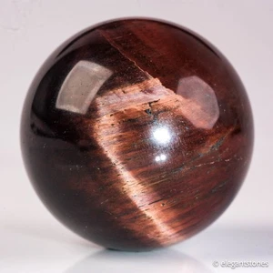 62g35mm Red Tiger Eye Sphere Crystal Ball Natural Quartz Healing Gemstone Chakra - Foto 1 di 10