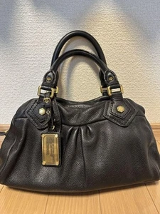 Marc Jacobs Vintage Y2K Classic Q Leather Hand bag Shoulder Black Used FromJapan - Bild 1 von 24