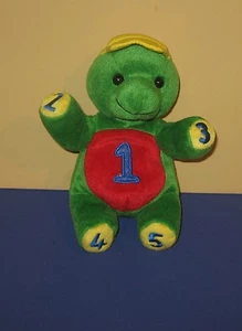 8" Bookpack Buddies Numbers Green Turtle Bean Plush Publications International - Picture 1 of 1