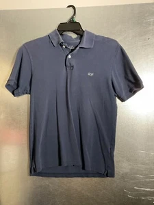 Vineyard Vines Polo Shirt Men Extra Small NAVY Logo Golf Slim Fit Short Sleeve - Picture 1 of 5