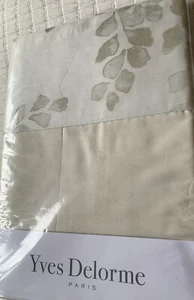 Yves Delorme MURMURES SATIN ORGANIC COTTON FLAT SHEET DOUBLE LUXURY - Picture 1 of 6