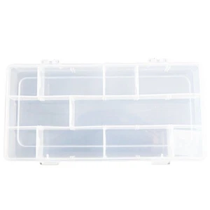 Convenient Adjustable Plastic Fishing Lure Box for Tackle Bait Storage - Picture 1 of 14