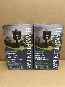 2-Pack of Hampton Bay Landscape Motion Security Controller Black Finish 99007 - Picture 1 of 2