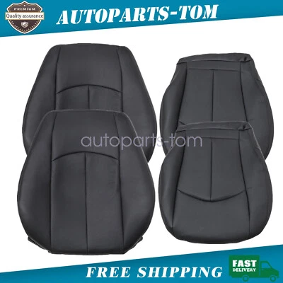 Nuevo para Mercedes Benz E63 E320 E350 2003-2009 2X cubierta de asiento inferior y superior negro Foto 1 de 4