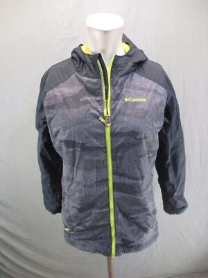 Columbia Talla L Niños Gris 100% Nylon Cremallera Completa Cuello Soporte Chaqueta Aislante 1Bl4 Foto 1 de 4