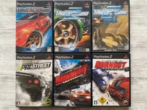 SONY PS2 Need For Speed Underground & Prostreet & Burnout Revenge & Dominator - Picture 1 of 14