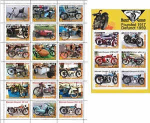 Stamp block+sheet Monet Goyon Motorcycle company South Ossetia 2021 issue - Picture 1 of 1