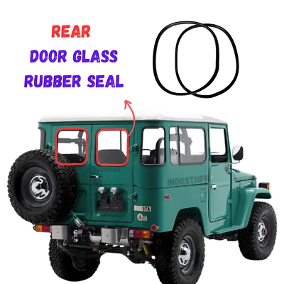 Sello de goma cristal puerta trasera Toyota Land Cruiser FJ40 BJ40 1975-1984 Foto 1 de 4