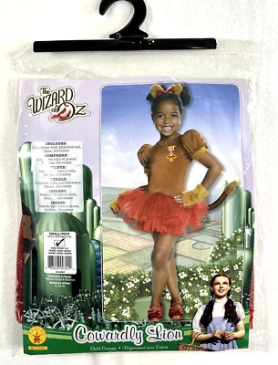 El Mago de Oz León Cobarde Pequeño 4-6 Niño Disfraz Tutú Rubí NUEVO Foto 1 de 4