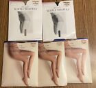 Lot Of Five Vintage JCPenney Sheer Caress Subtle Shapers Pantyhose Queen Short