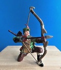 Papo 2006 Robin Hood Action Figure Crouching Archer Bow Arrow Collectible Toy