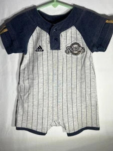 Adidas Milwaukee Brewers MLB Baseball Infant One Piece Outfit Size 12 Months - Picture 1 of 6