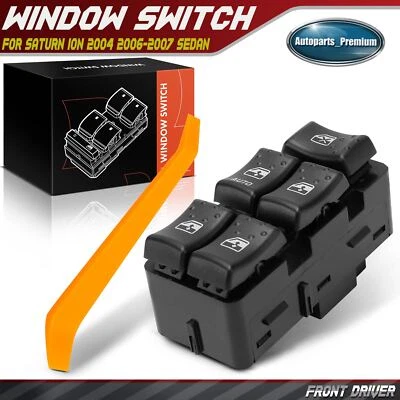 Front Driver Left Side Power Window Switch for Saturn Ion 2004 2006-2007 Sedan - Image 1 of 4