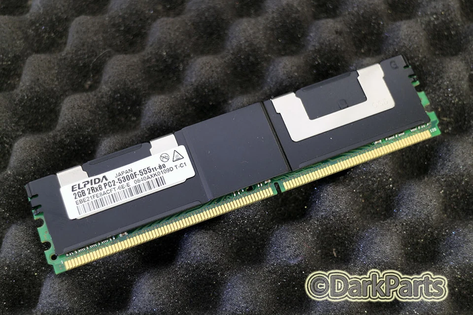 Elpida EBE21FE8ACFT-6E-E PC2-5300F-555 2GB Server Memory RAM - Photo 1/1