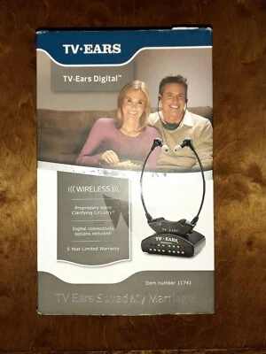TV Ears Dual Digital Wireless Headset System Use 2 headsets at same time - Image 1 of 4