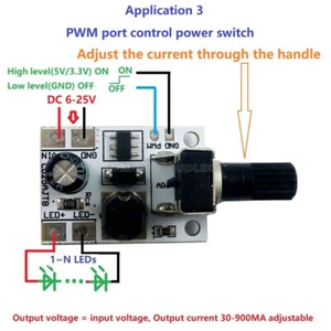 DC 6-24V 20W Adjustable Brightness LED Driver PWM Controller DC-DC Step-down - Bild 1 von 4