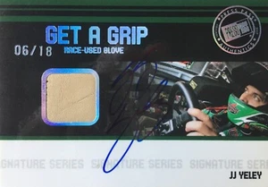 2007 VIP Get A Grip R-U Glove Autograph Card /18 NASCAR Driver JJ Yeley #GGS-JY - Picture 1 of 2