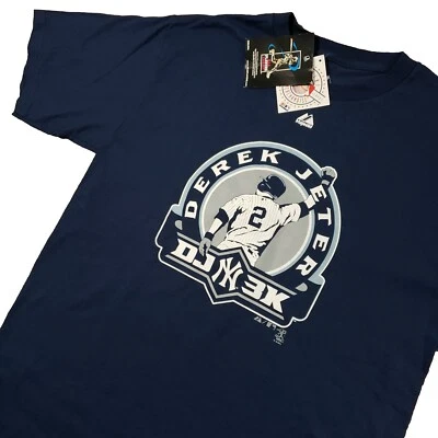 Nueva con etiquetas Camiseta Derek Jeter Talla Grande DJ 3K 3000 Hits Tributo New York Yankees MLB Foto 1 de 4