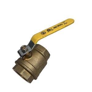 BRS 2-1/2" PUERTO COMPLETO LATÓN VÁLVULA BOLA 250-PSI 1/2PSI - Imagen 1 de 6