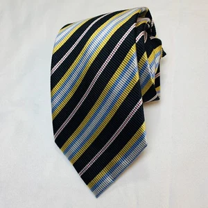 Corbata Valeriono para hombre 100 % seda corbata multicolor a rayas LEER - Imagen 1 de 6