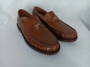 Cole Haan Loafers American Classics Pinch British Tan Leather Men Size 7.5 M - Picture 1 of 10