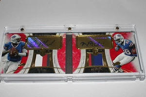 1/1 2013 Topps Supreme Dual Auto Patch Red EJ Manuel/Marquise Goodwin RC BOOKLET - Bild 1 von 7
