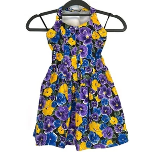 Vintage Eve Too! Mädchen Blumen Party Blumenmädchen Kleid Größe 6X Neckholder 80er - Bild 1 von 13