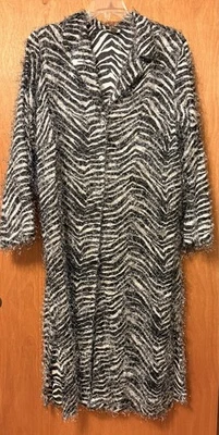 CHAQUETA ABRIGO DIFUSA ESTAMPADO CEBRA - Peso Ligero - 1X -de cdw - Halloween o Drag Foto 1 de 4