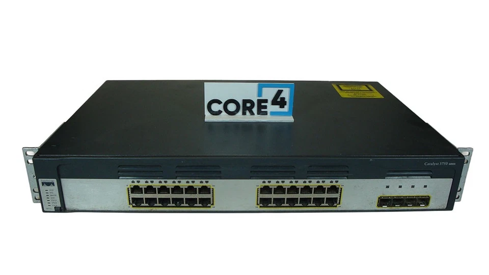 CISCO WS-C3750G-24TS-E CATALYST 3750 24-PORT 10/100/1000 - Image 1 of 1
