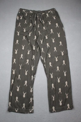 Pantalones de pijama Eddie Bauer para hombre grandes con estampado de ciervo ropa de salón cordón Foto 1 de 4