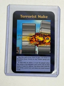Terrorist Nuke Card Unlimited 1995 INWO Illuminati 9/11  Prophetic? NM+ - Picture 1 of 2