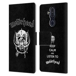 OFFICIAL MOTORHEAD GRAPHICS LEATHER BOOK WALLET CASE FOR MICROSOFT NOKIA PHONES - Picture 1 of 18